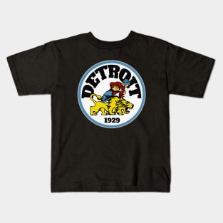 Detroit Lions 1934-1945 Version 2 Kids T-Shirt